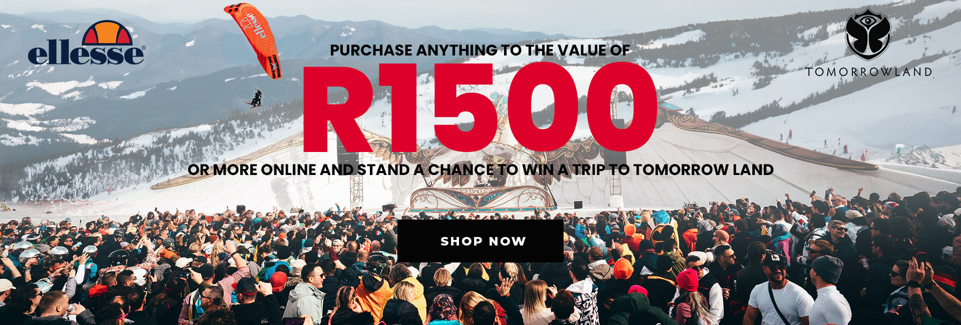 Win a Trip to Tomorrow Land - Shop at ellesse.co.za for R1500 or more